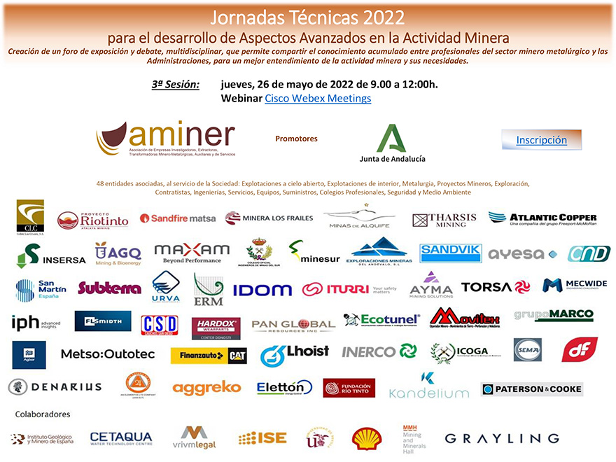 Aminer 3ª Sesión Jornada Técnica para el desarrollo de Aspectos Avanzados en la Actividad Minera