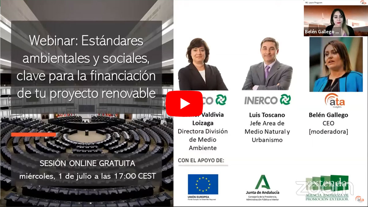 INERCO Webinar Estándares ambientales y sociales Video