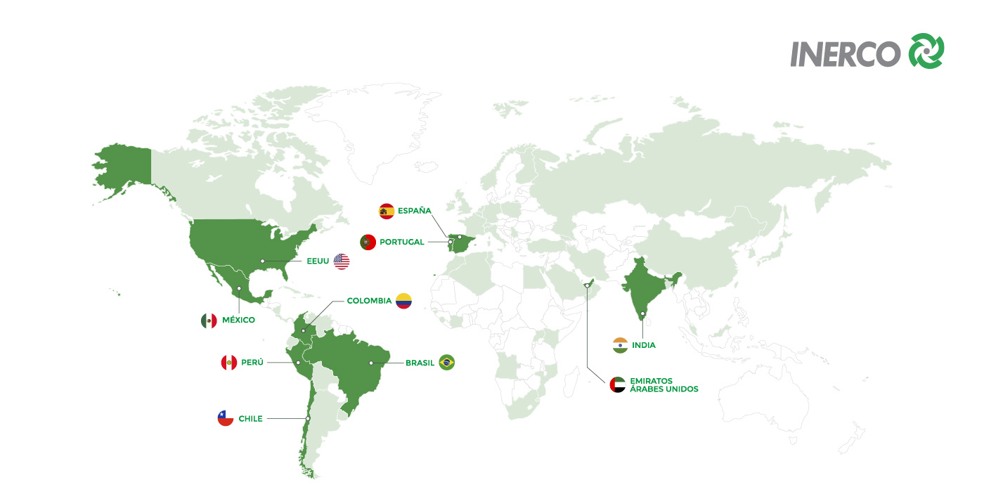INERCO Países y oficinas