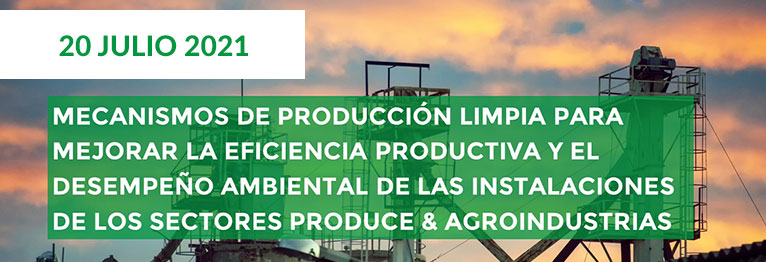 Mecanismos de producción limpia sectores Produce y Agroindustrias Perú Webinar INERCO