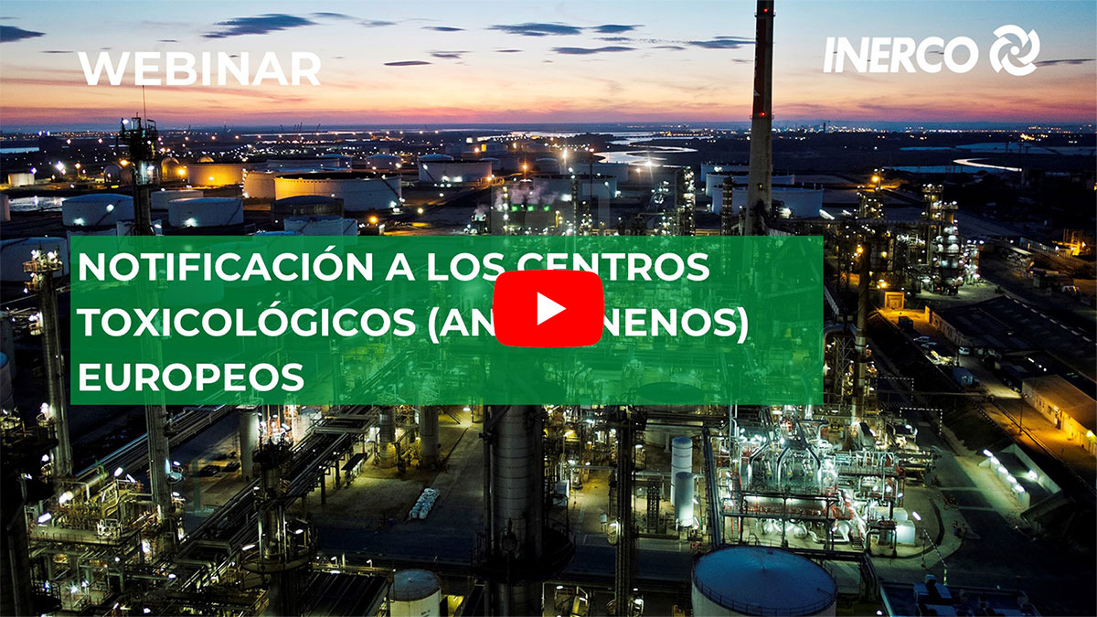 Notificación a los centros toxicológicos (antivenenos) europeos INERCO Webinar 17 marzo 2021