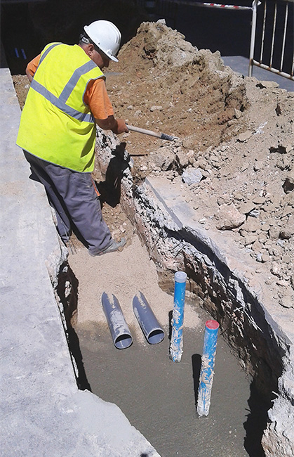 Obras para instalación de tecnología de remediación in situ